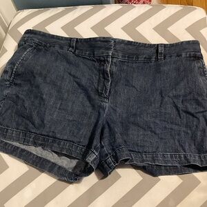 LOFT Dark Blue Jean Shorts